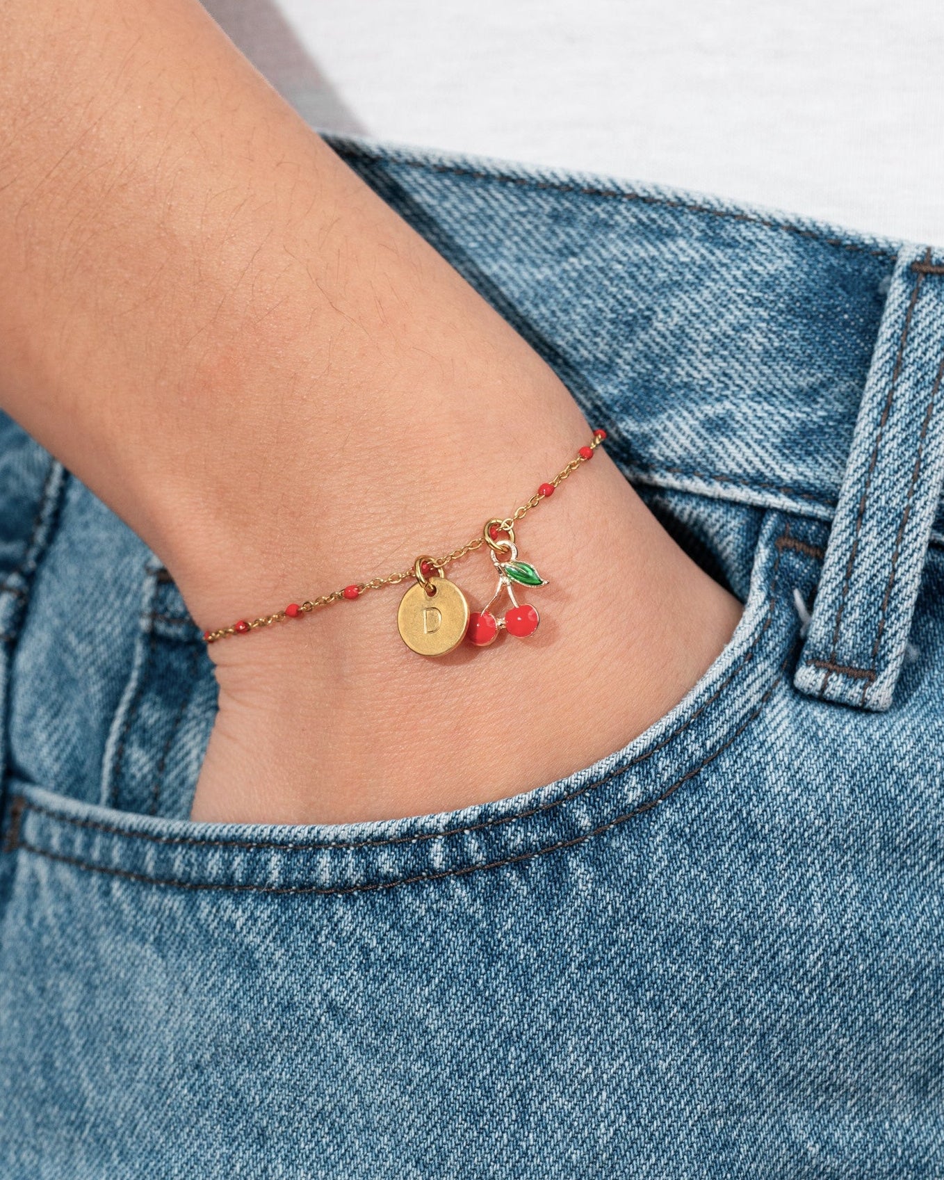 Ma Cerise I Bracelet à charms