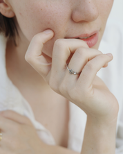 Bague Initiale I Argentée