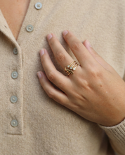 Bague Initiale I Dorée