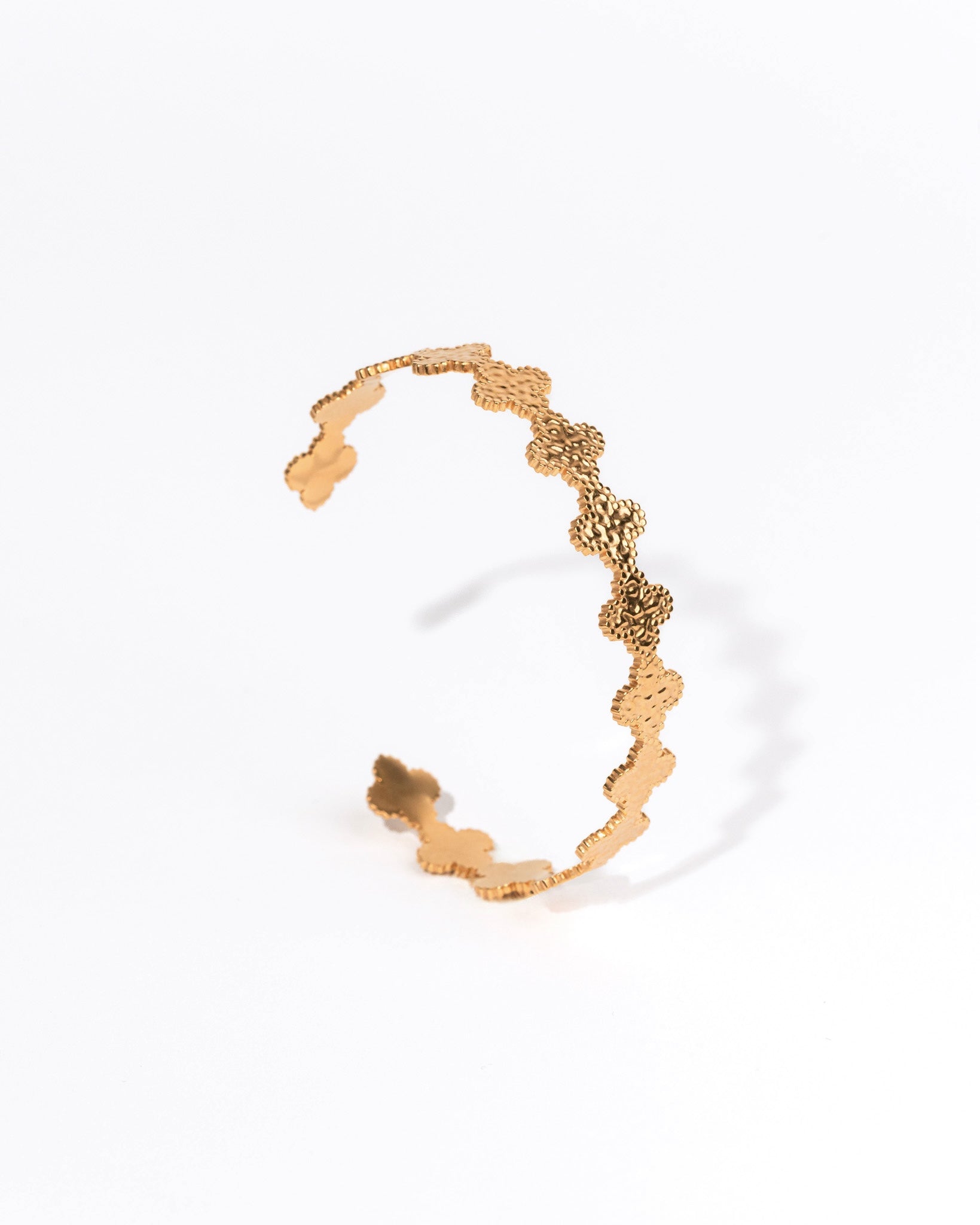 Trya I Jonc Trèfles Martelé