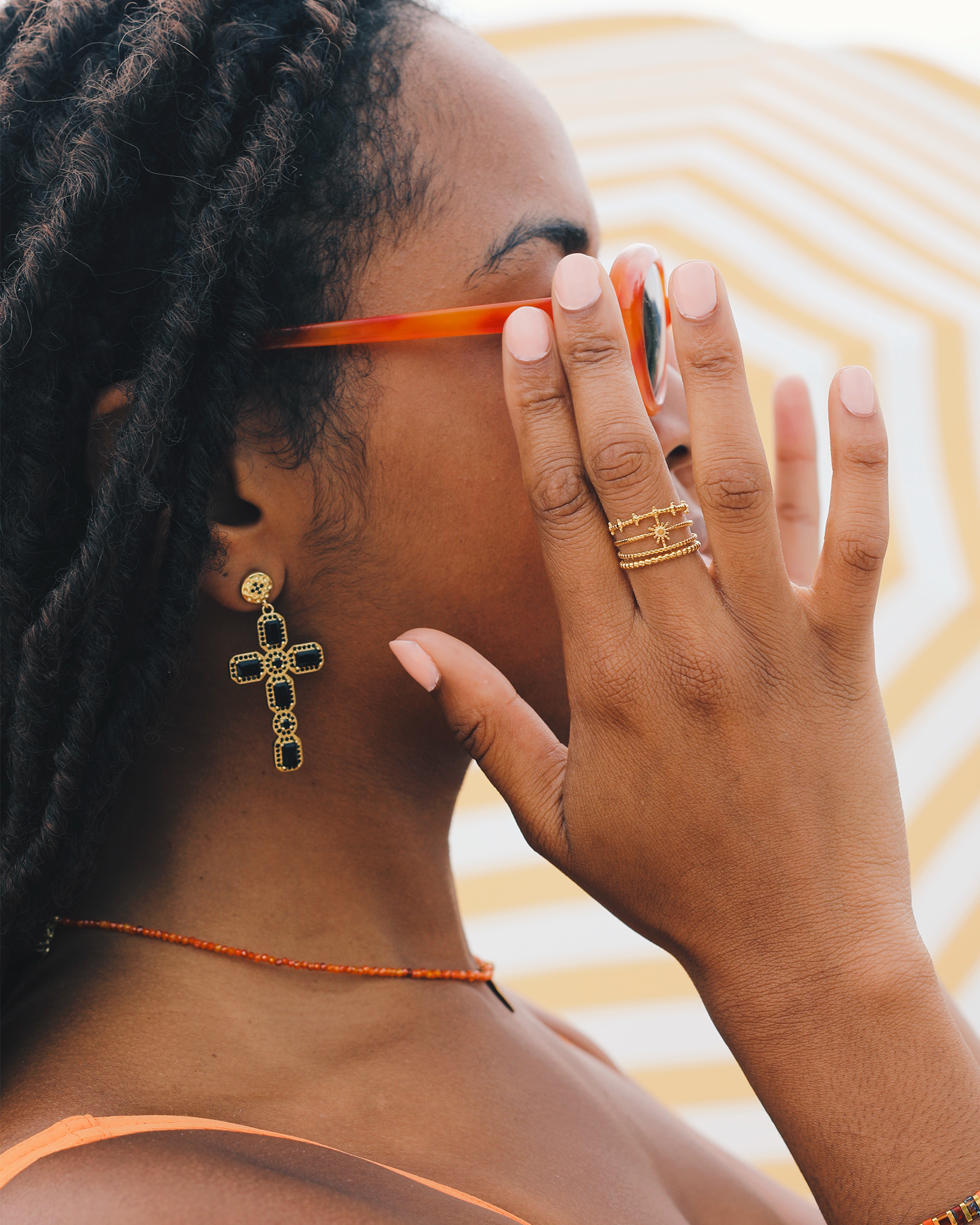 Cruz | Boucles Pendantes