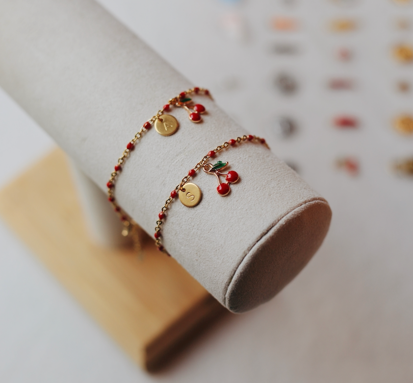Ma Cerise I Bracelet à charms