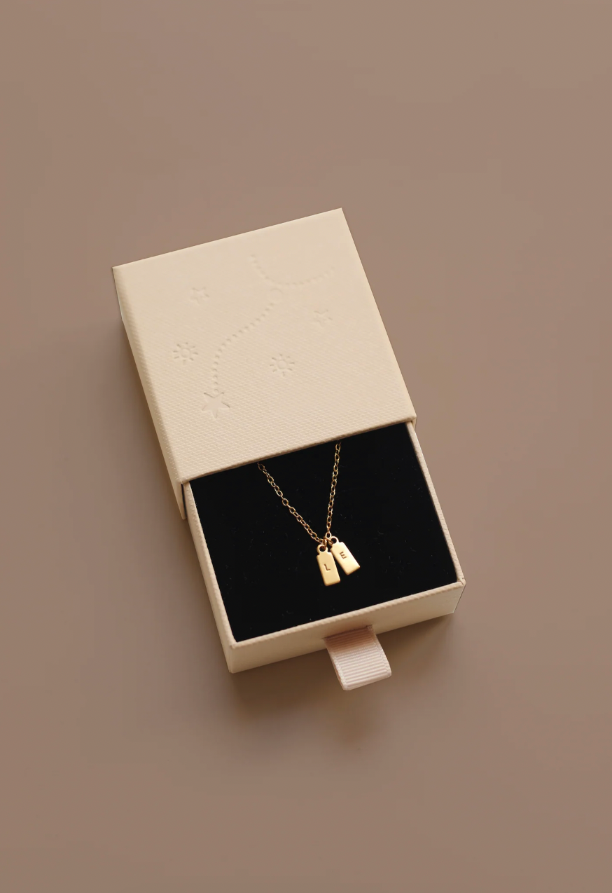 Collier Initiales Personnalisable