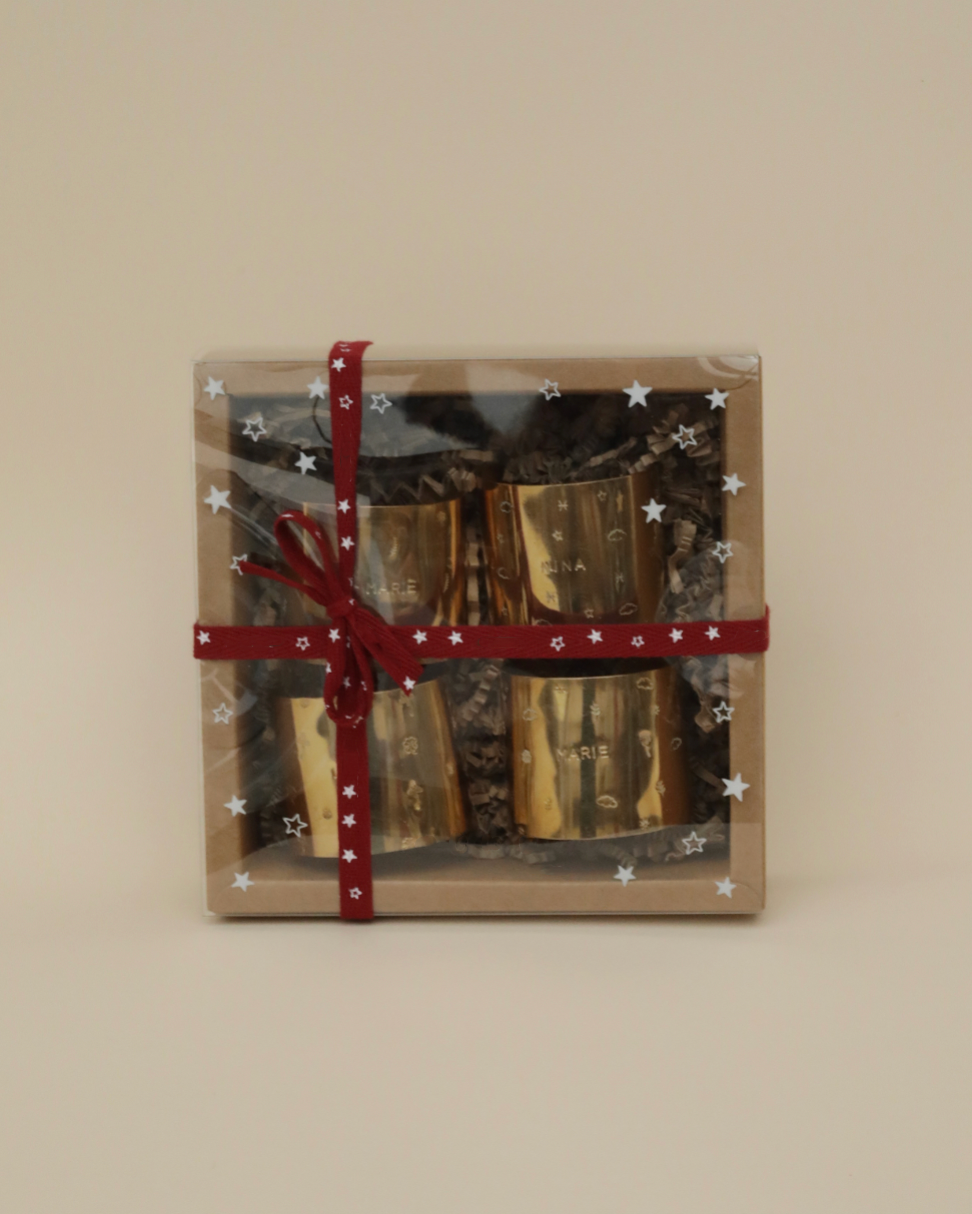 Ronds de Serviette Personnalisables I Coffret 3 ou 4