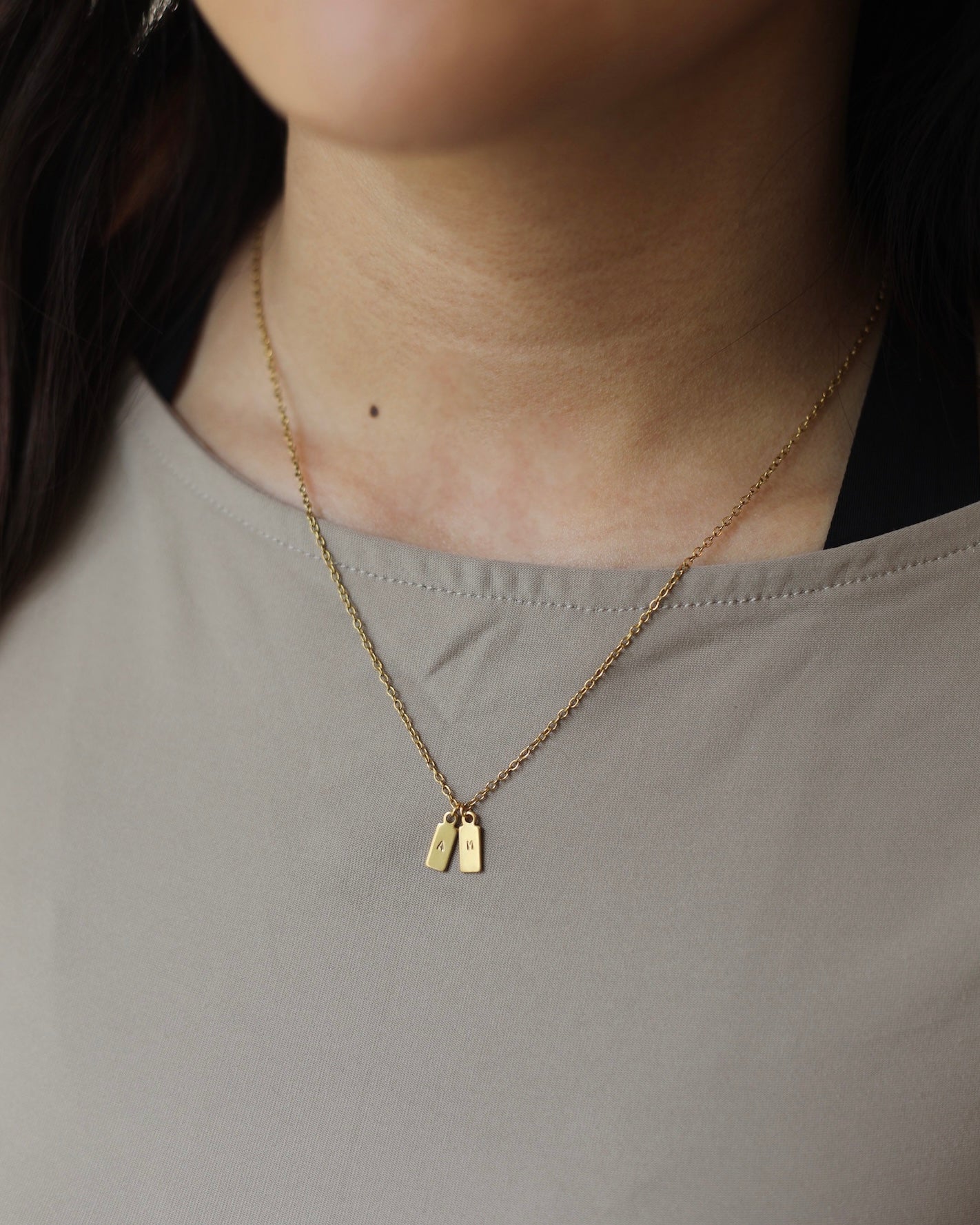 Collier Initiales Personnalisable