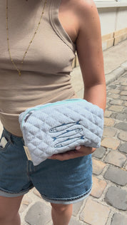 Pochette Poissons Bleue